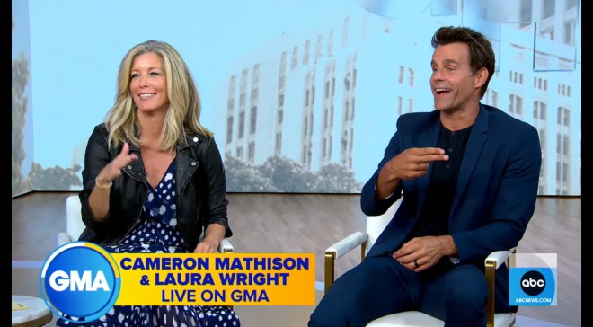 Cameron Mathison & Laura Wright Dish All Things General Hospital on GMA! (VIDEO)