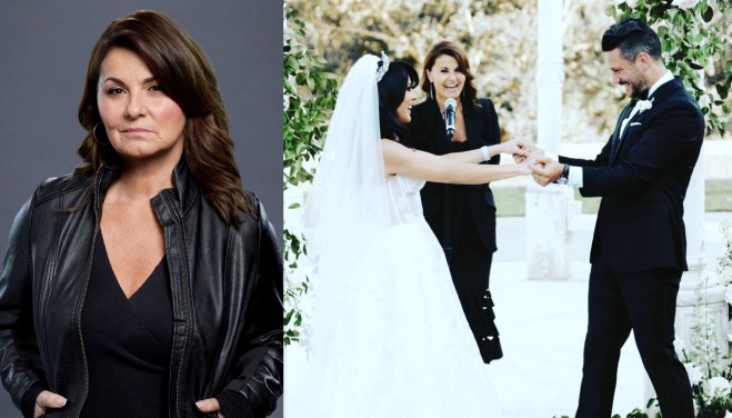 Eva Tamargo Officiates Vanessa Villela and Tom Fraud’s Wedding!