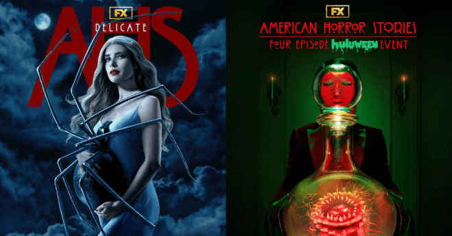 American Horror Story: Delicate and American Horror Stories Huluween posters. TV Entertainment News